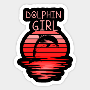 Dolphin Girl Sticker